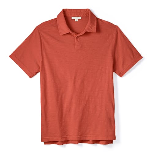 laydown image of Slub Polo Shirt