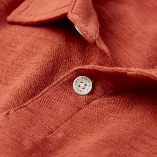 lifestyle image of Slub Polo Shirt