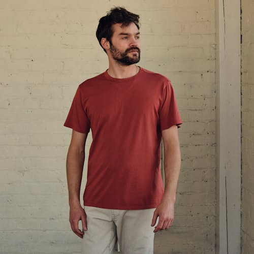 laydown image of Supima Crew T-Shirt
