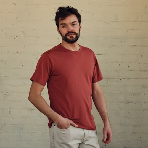 laydown image of Supima Crew T-Shirt
