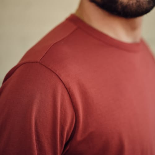 laydown image of Supima Crew T-Shirt