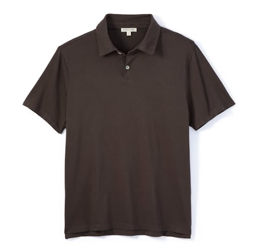 laydown image of Supima Polo Shirt