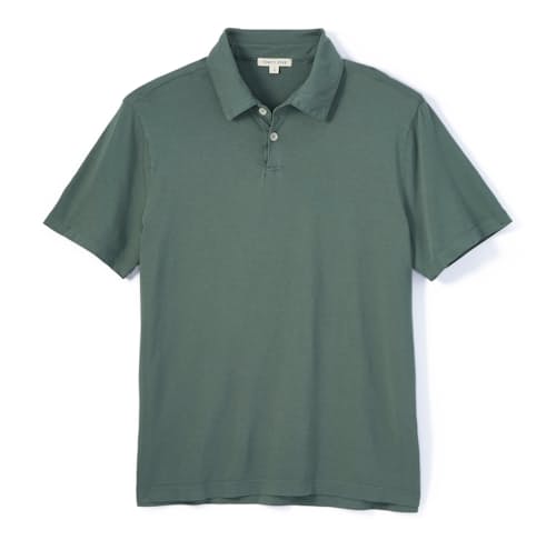 laydown image of Supima Polo Shirt