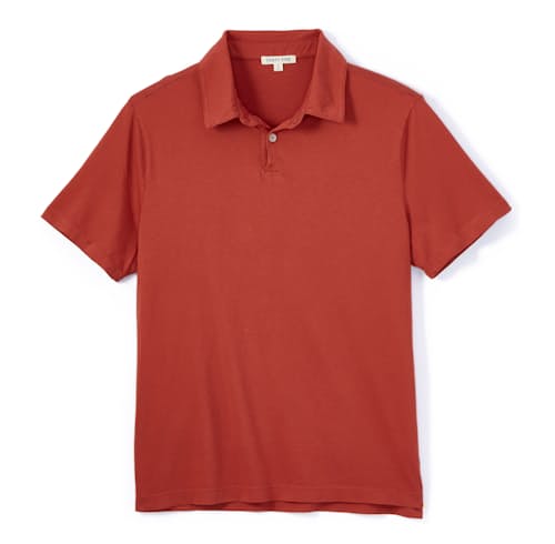 laydown image of Supima Polo Shirt