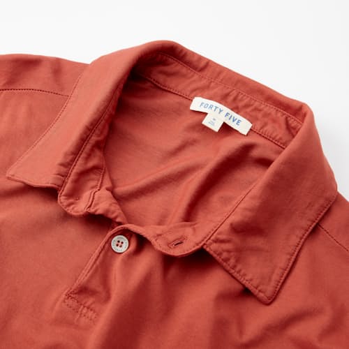 laydown image of Supima Polo Shirt