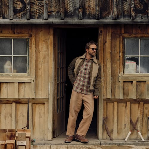 laydown image of Denim Grizzly Jacket