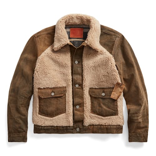 laydown image of Denim Grizzly Jacket