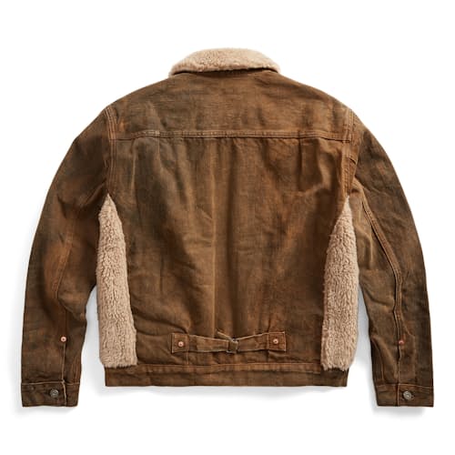 laydown image of Denim Grizzly Jacket
