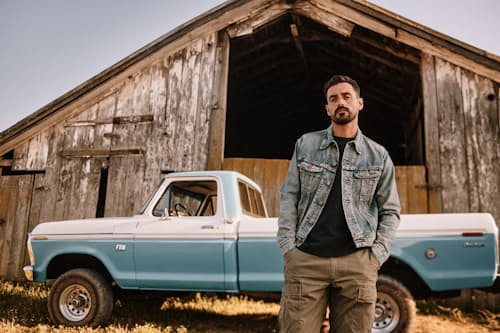 lifestyle image of Lot-271 Denim Trucker Jacket