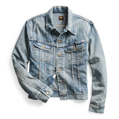 laydown image of Lot-271 Denim Trucker Jacket
