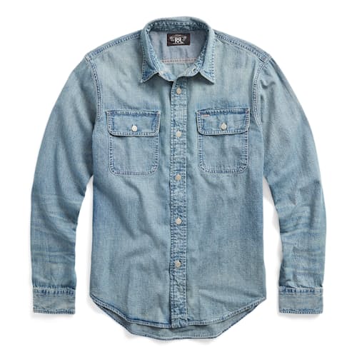 laydown image of Lot-93 Denim Work Shirt