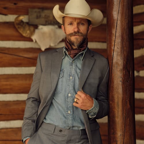 lifestyle image of Lot-93 Denim Work Shirt