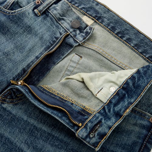 lifestyle image of Slim Narrow Stretch Denim Jeans