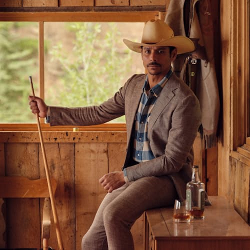 lifestyle image of Buffalo Western Shirt