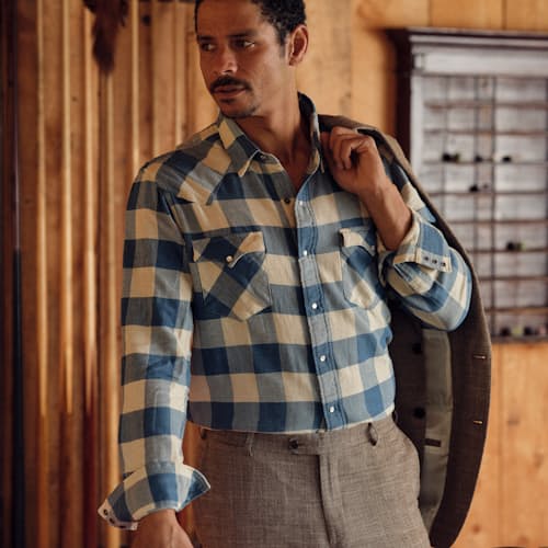 lifestyle image of Buffalo Western Shirt
