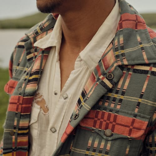 laydown image of Brown Bear Overshirt