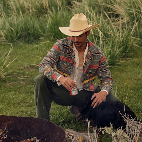 laydown image of Brown Bear Overshirt