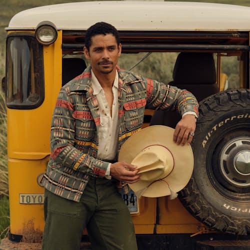 laydown image of Brown Bear Overshirt