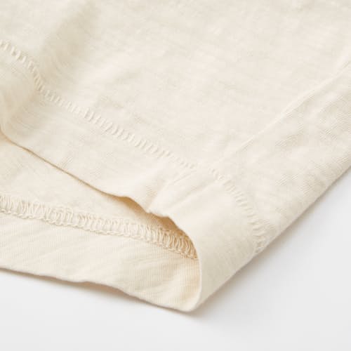 lifestyle image of Slub Curved Hem T-Shirt
