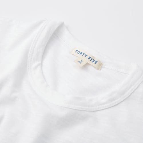 laydown detail image of Slub Curved Hem T-Shirt