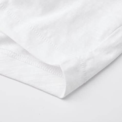 laydown detail image of Slub Curved Hem T-Shirt