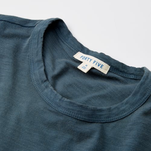 lifestyle image of Slub Curved Hem T-Shirt
