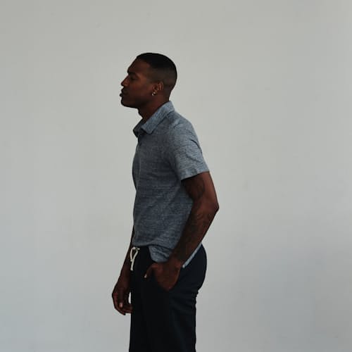 laydown image of Texture Polo Shirt