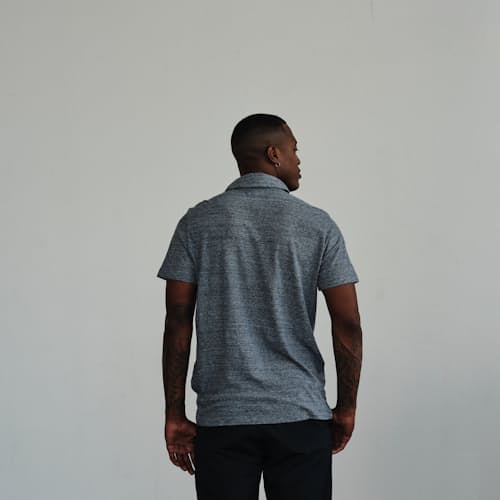 laydown image of Texture Polo Shirt