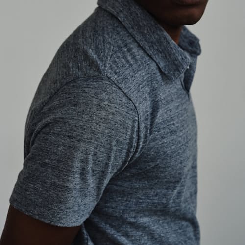 laydown image of Texture Polo Shirt