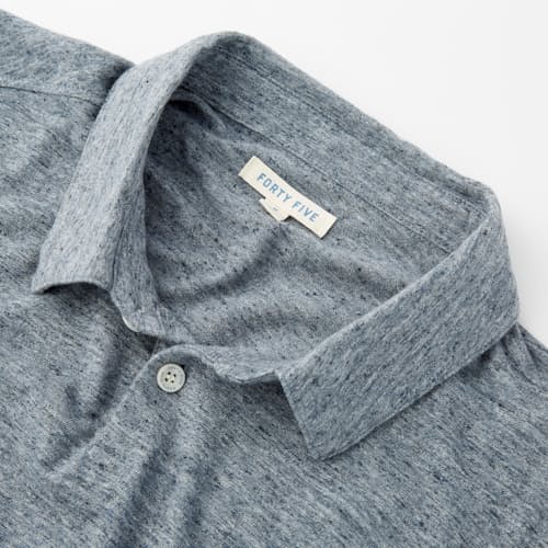 laydown image of Texture Polo Shirt