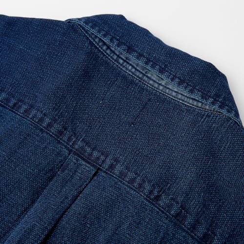 laydown image of Indigo Camp Overshirt