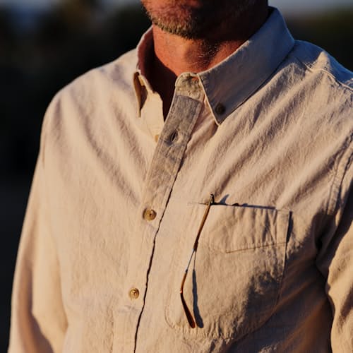 laydown image of Cotton Linen Shirt