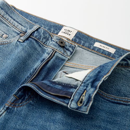 laydown detail image of Lightweight Stretch Denim - Slim