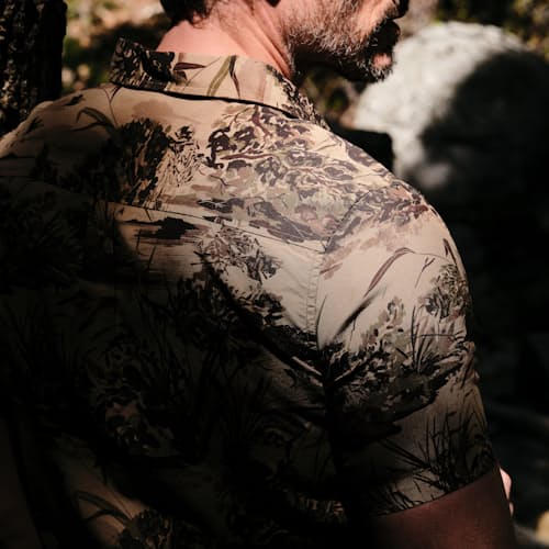 laydown image of Duck Paradise Short Sleeve Shirt