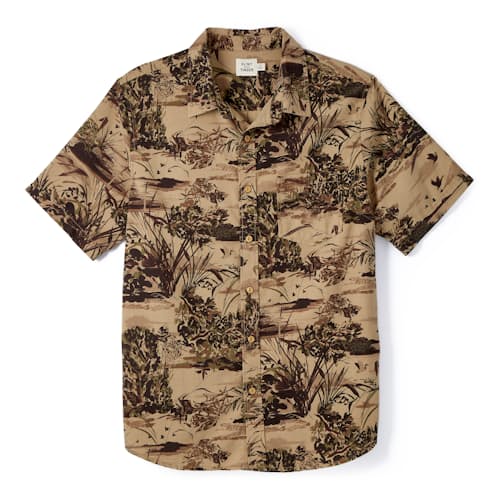 laydown image of Duck Paradise Short Sleeve Shirt