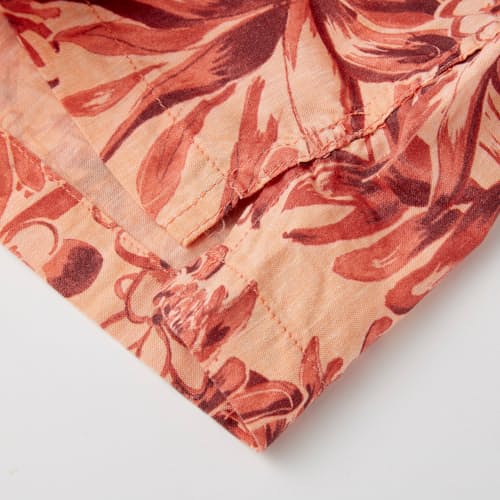 laydown image of SS Retro Hawaiian Printed Shirt