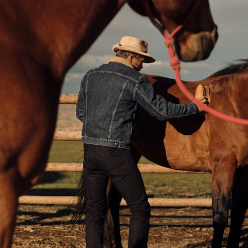 laydown image of High Pile Trucker Jacket