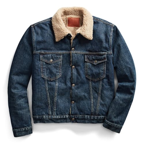 laydown image of High Pile Trucker Jacket