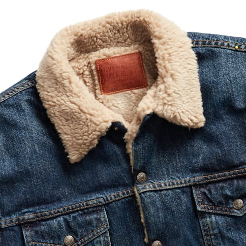 laydown image of High Pile Trucker Jacket