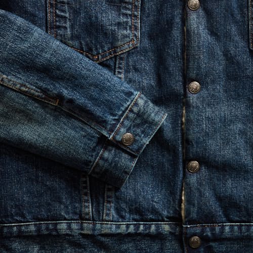 laydown image of High Pile Trucker Jacket