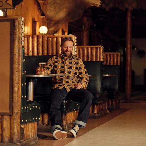 laydown image of Farell Jacquard Workshirt