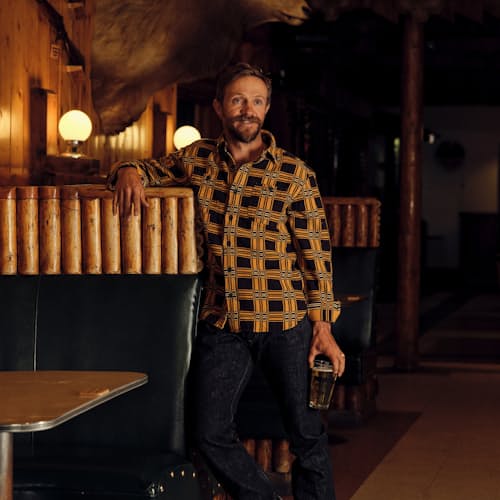 laydown image of Farell Jacquard Workshirt