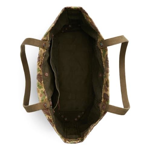 laydown image of Camo Twill Tote