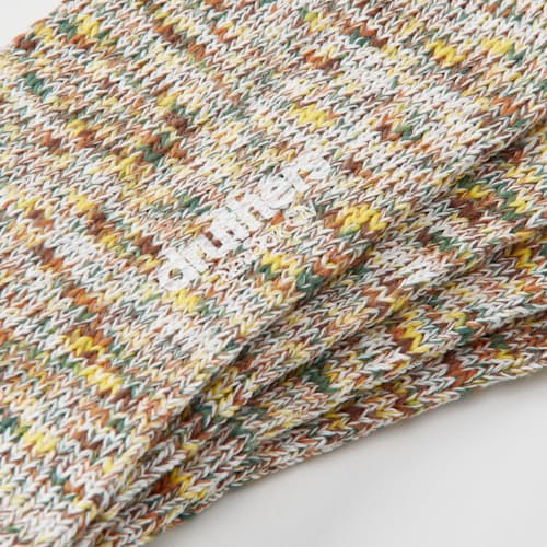 laydown image of Organic & Recycled Cotton Tie Dye Yarn Socks