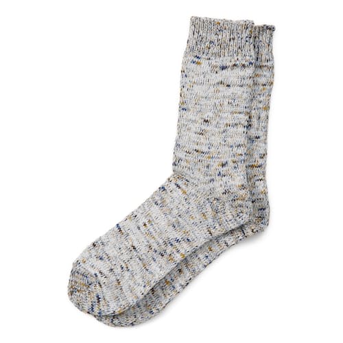 laydown image of Organic & Recycled Cotton Tie Dye Yarn Socks