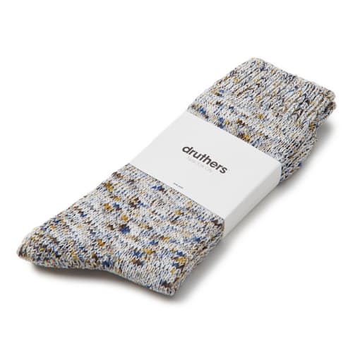 laydown image of Organic & Recycled Cotton Tie Dye Yarn Socks