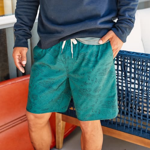 laydown image of Anchor Swim Short - Lined 8" - Exclusive