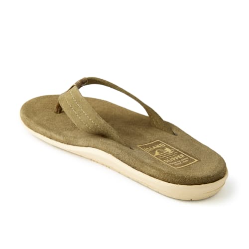 laydown image of Classic Ultimate Suede Flip Flop