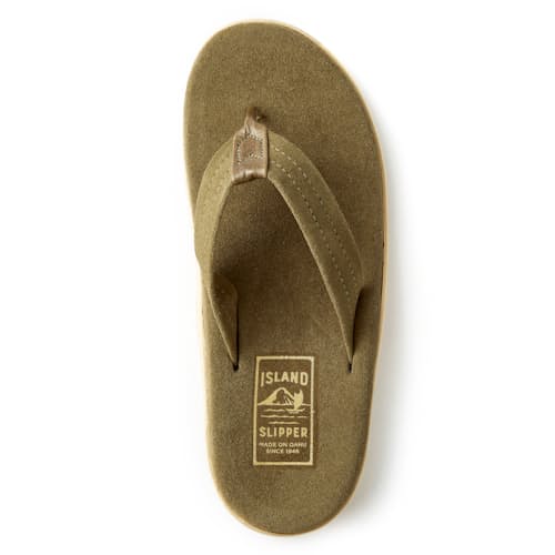 laydown image of Classic Ultimate Suede Flip Flop