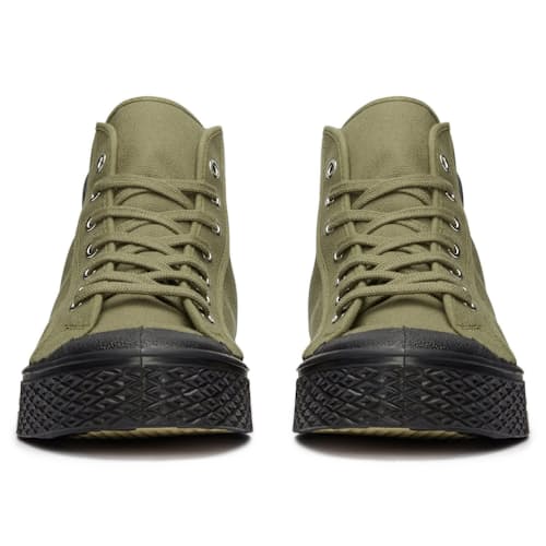 laydown image of Military High Top Sneaker